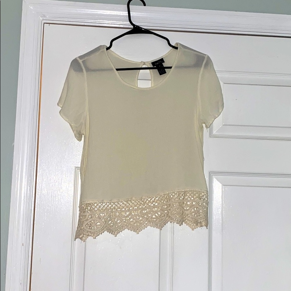 Cream Rue 21 Blouse